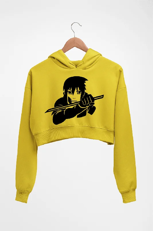 stylish hoodieSasuke Uchiha Crop HOODIE FOR WOMEN