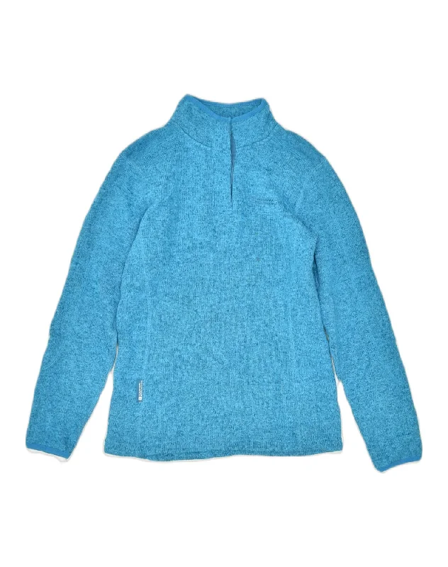 zippered hoodieMOUNTAIN WAREHOUSE Womens Zip Neck Jumper Sweater UK 10 Small Turquoise