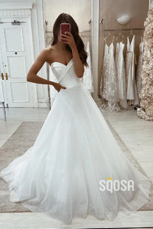 summer dressSweetheart Tulle Ballgown Wedding Dress QW2603