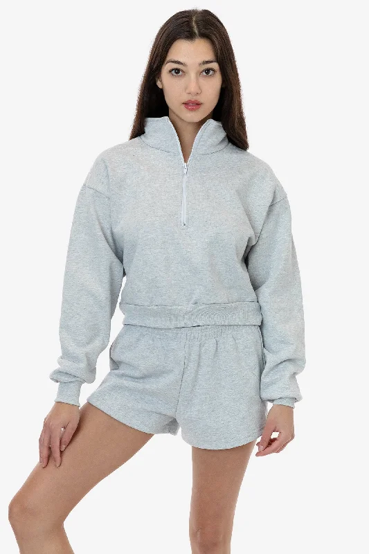 urban workout sweatshirtHF326 - Heavy Fleece Cropped Half Zip Pullover (Piece Dye)