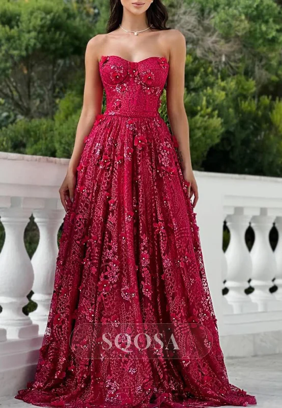 satin dressSweetheart Off-Shoulder Sleeveless Beaded Applique Pleated A-Line Formal Prom Dress