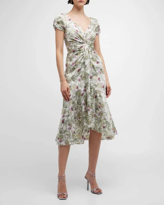 velvet dressWalker Floral Dress In Multi