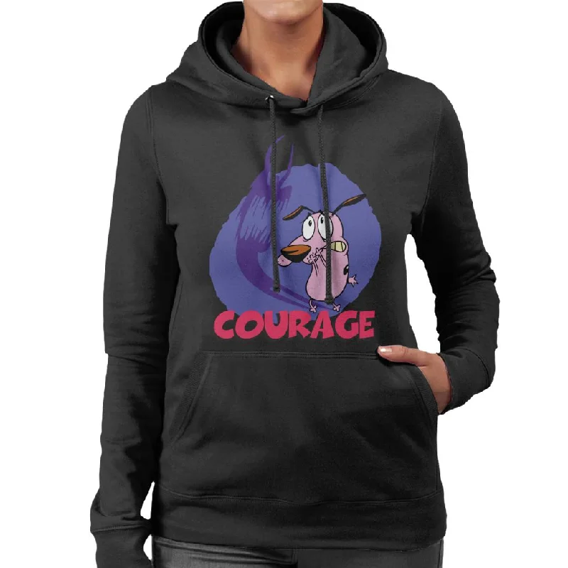 chic pullover hoodieCourage The Cowardly Dog Halloween Scary Shadow Women's Hooded Sweatshirt