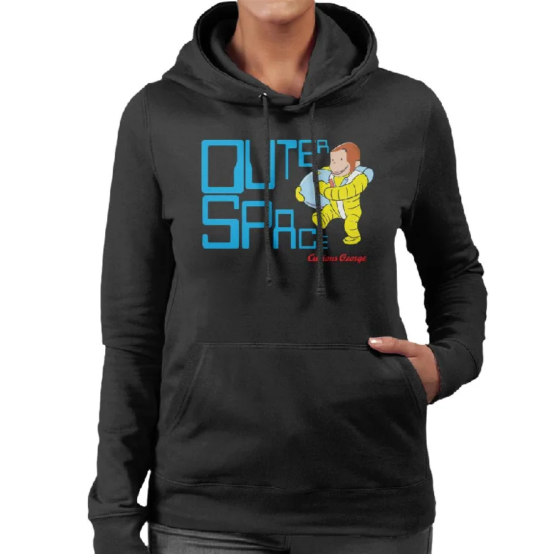 slim-fit hooded sweatshirtCurious George Outer Space Women's Hooded Sweatshirt