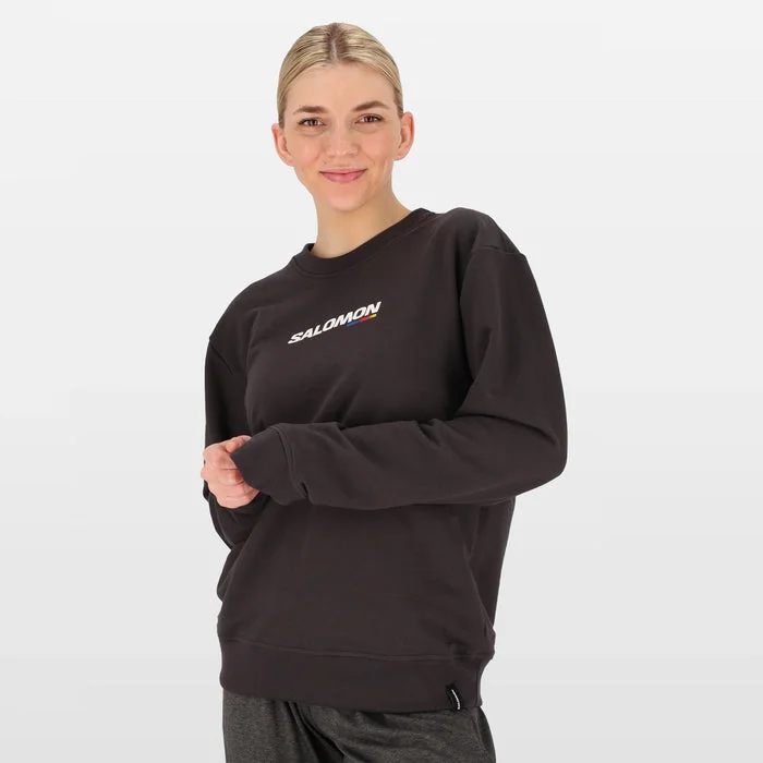 warm hooded sweatshirtSalomon Wlf8843 Ladies Race Pullover Phantom