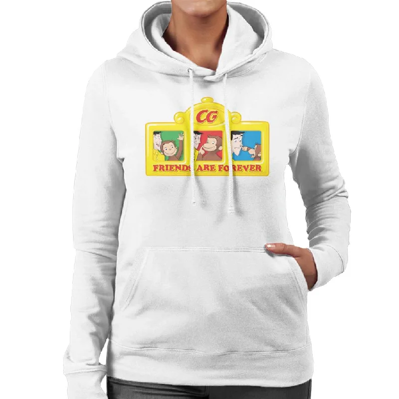 high-quality hoodieCurious George Friends Are Forever Women's Hooded Sweatshirt