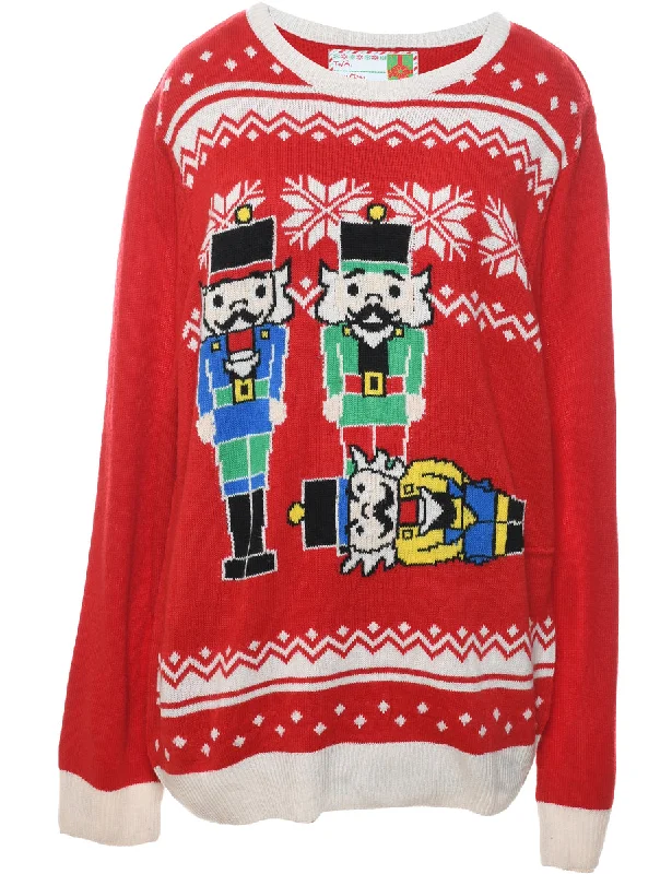 chic coatRed Christmas Jumper - XL