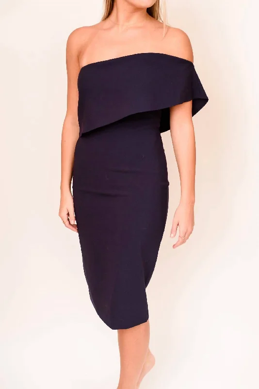 layered dressDriggs Dress In Navy