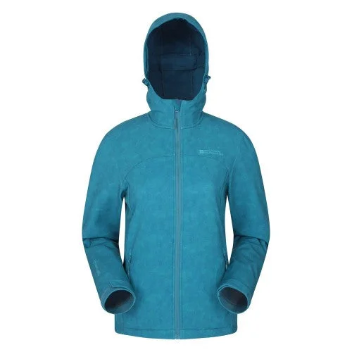 insulated winter jacketMountain Warehouse Womens/Ladies Exodus Printed Water Resistant Soft Shell Jacket