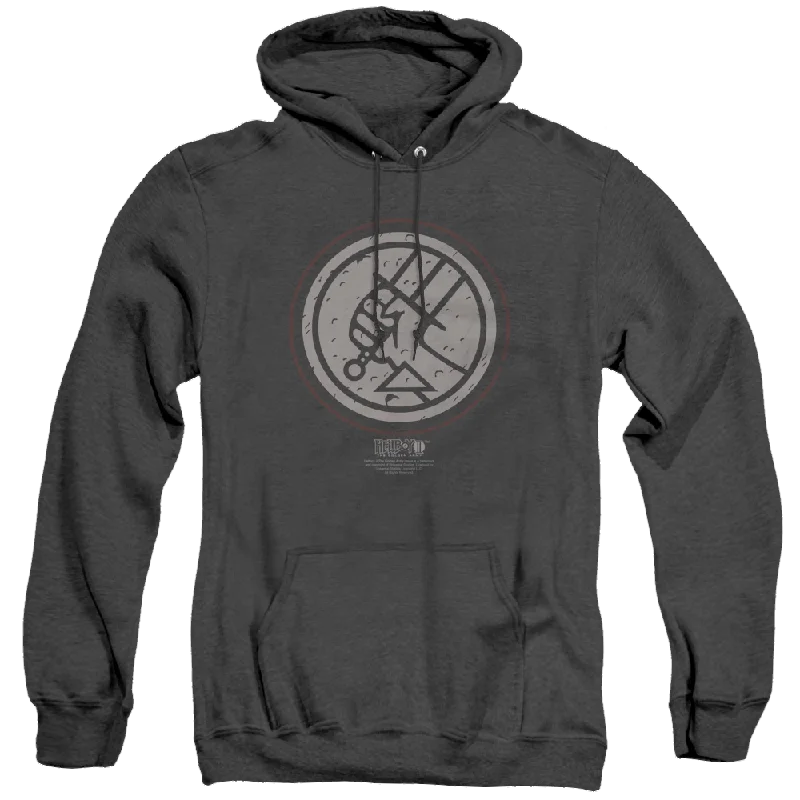 athletic hoodieHellboy 2 The Golden Army Mignola Syle Logo - Heather Pullover Hoodie