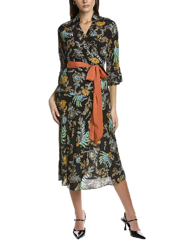 trendy wrap dressDiane von Furstenberg Madalena Silk-Blend Dress