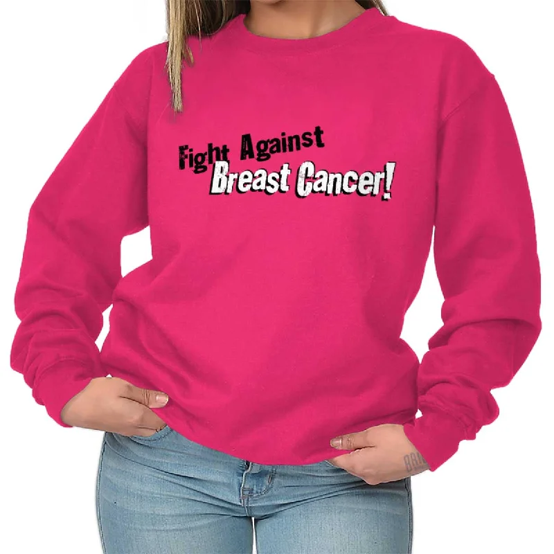 stylish sports hoodieBreast Cancer Awareness Crewneck Sweatshirt