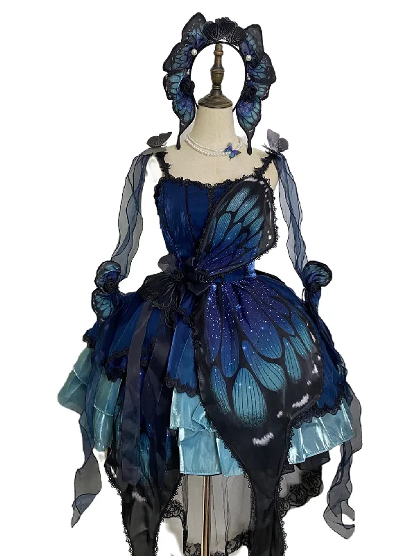 casual slip dressStar fantasy~Butterfly Ballet~Gothic Lolita Butterfly Shaped Accessories