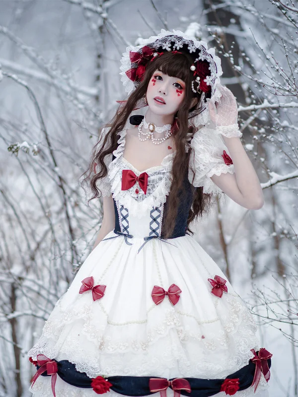 fitted bodycon dressYoupairui~Snow White Sweet Lolita OP Dress