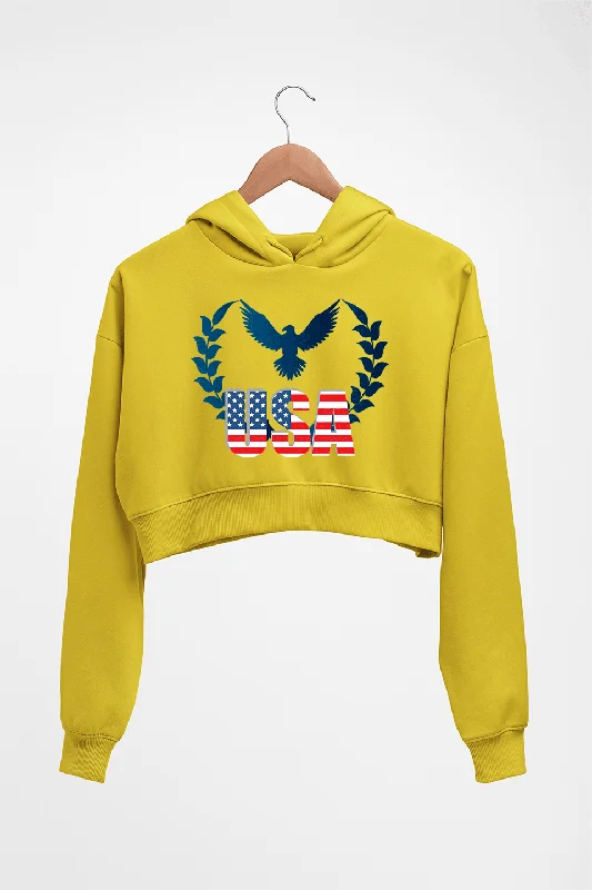 lightweight hoodieUSA America Crop HOODIE FOR WOMEN