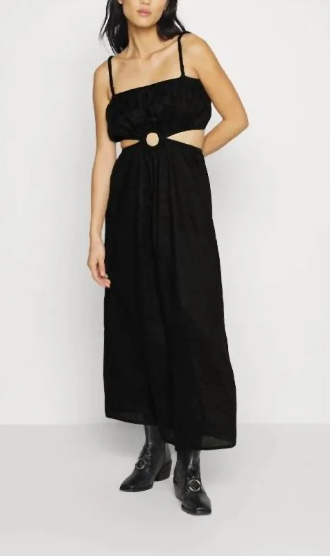 silk dressEl Rio Maxi Dress in Black