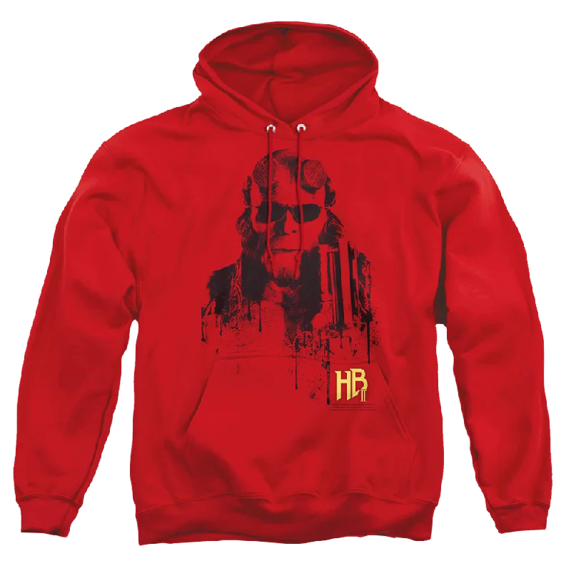 graphic hoodie with printHellboy 2 The Golden Army Splatter Gun - Pullover Hoodie