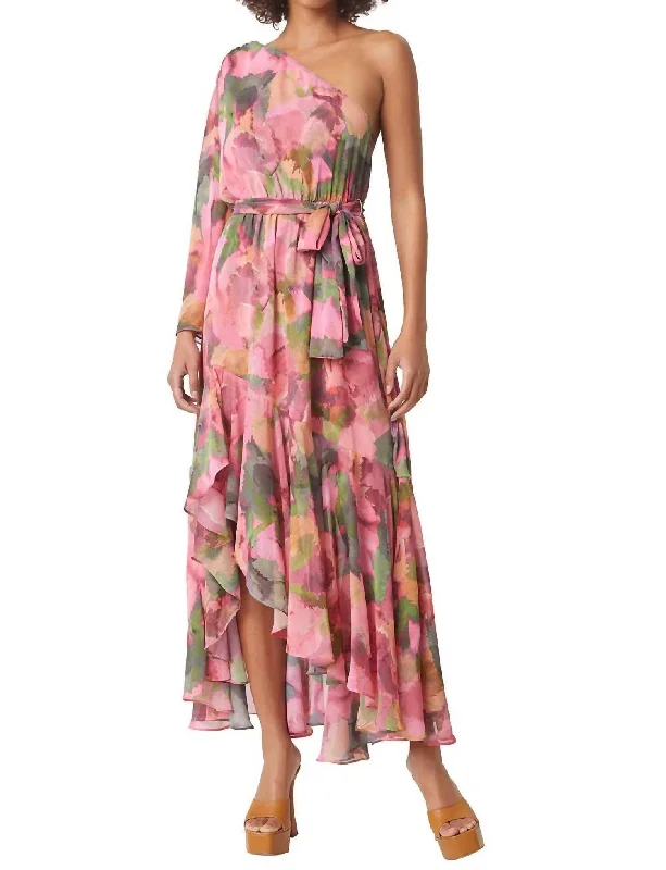 elegant maxi dressSabrina Dress In Watermelon Tourmaline