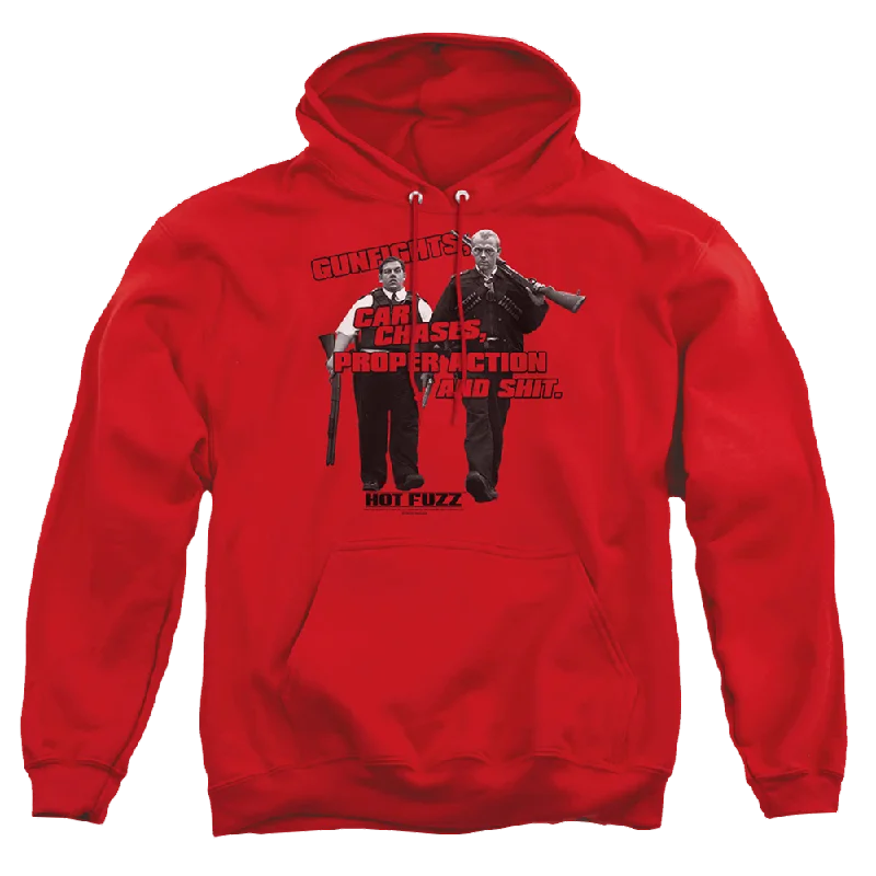 vintage hoodieHot Fuzz Days Work - Pullover Hoodie