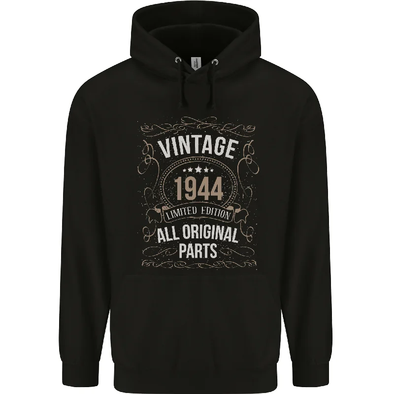 zippered hoodie80th Birthday Limited Edition 1944 Mens 80% Cotton Hoodie