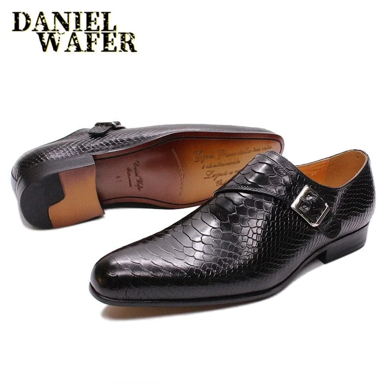 oversized puffer coatLUXURY MEN LOAFERS SHOES SNAKE SKIN PRINTS MONK STRAP SLIP ON BROWN BLACK CASUAL SHOES FORMAL DRESSES OFFICE men's summer shoes