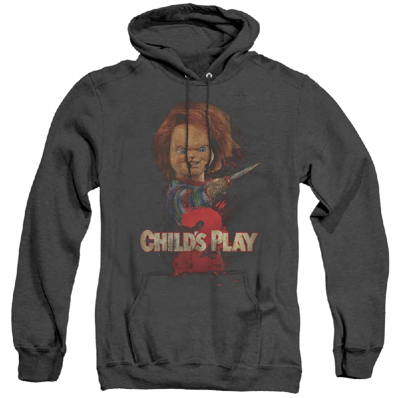 fleece-lined hoodieChild's Play Heres Chucky - Heather Pullover Hoodie